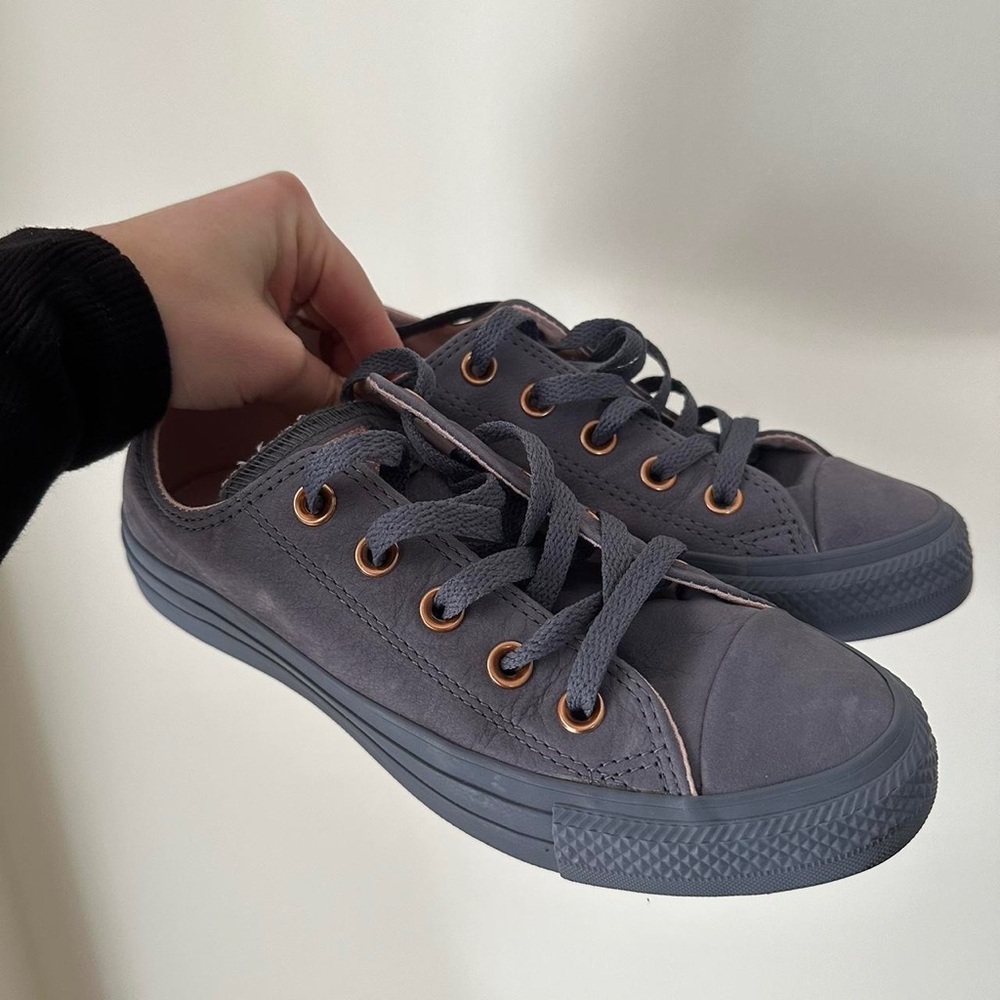 Converse All Star Grey & Rose Gold Sneakers
